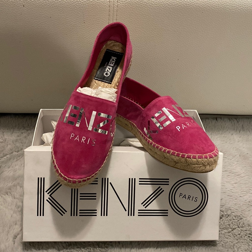 Kenzo espadrilles in suede Deep Fuscia size 37